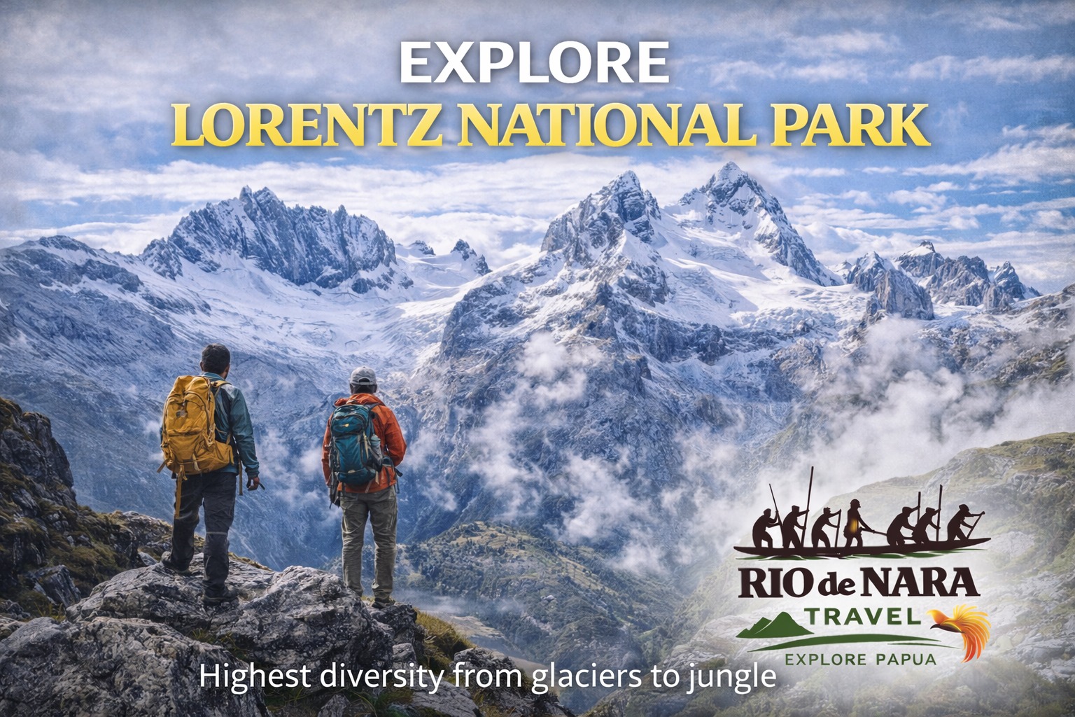 Where glaciers meet the jungle.